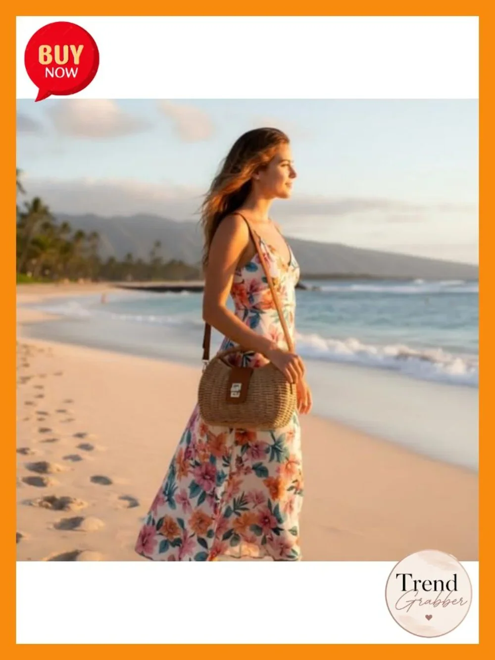 Woven Straw Crossbody Bag with PU Flap | Top Handle Rattan Handbag for Beach